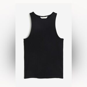 H&m ribbed tank top black & white size S set of 2